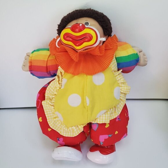 Cabbage Patch Vintage 80's Clown Doll Short Brown Hair Brown Eyes RARE - Picture 6 of 6